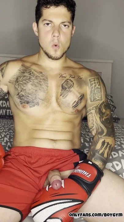 My BIG COCK Cums And I Boxing