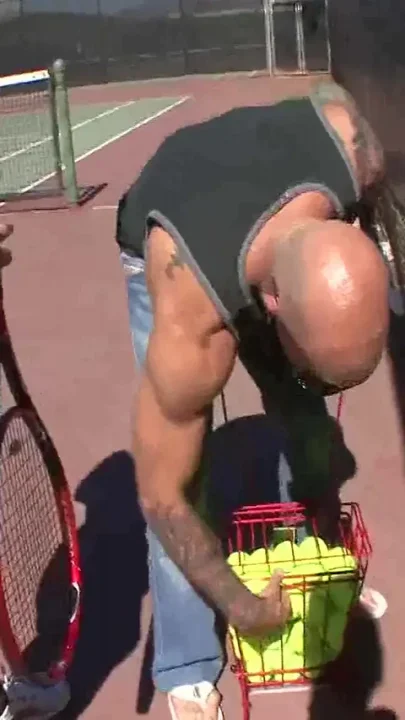 Hot blonde picked up at the tennis club and fucked