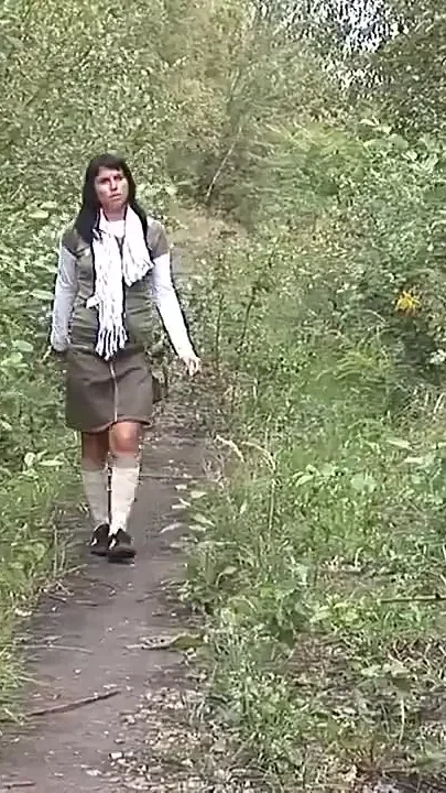Two Dicks Rough Sex on the Street for a Slutty Brunette Rough DP Fuck in Prague