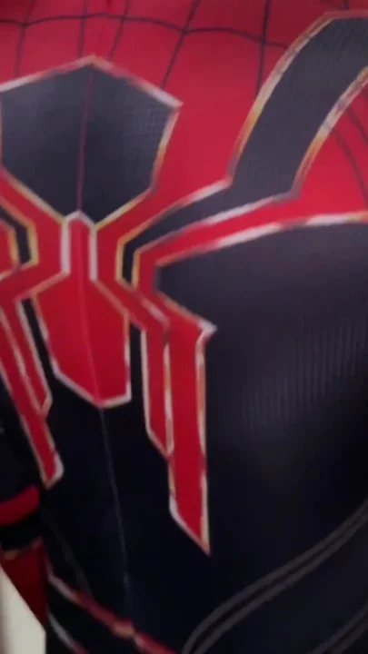 Spider-man Came to Me and Sat on a Huge Dildo