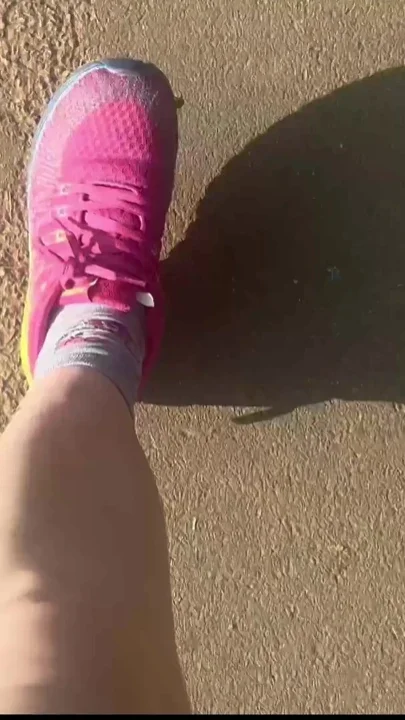 Washing My Sweaty Feet After Running