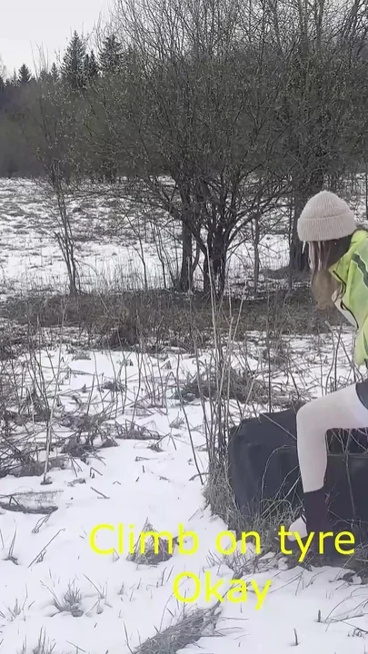 My Girlfriend Gets Fucked Deep in Public in the Snow