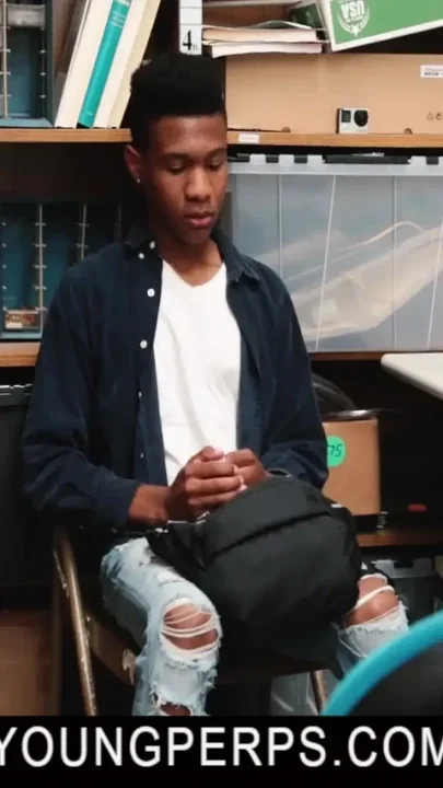 Chocolate boy Darien Foster caught shoplifting and taken to the backroom