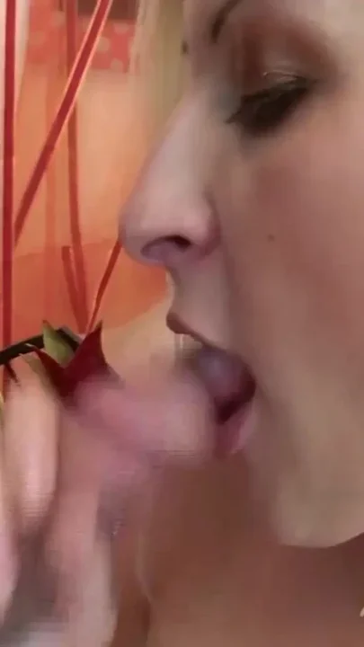 Busty blonde drilling pussy with dildo before getting fucked