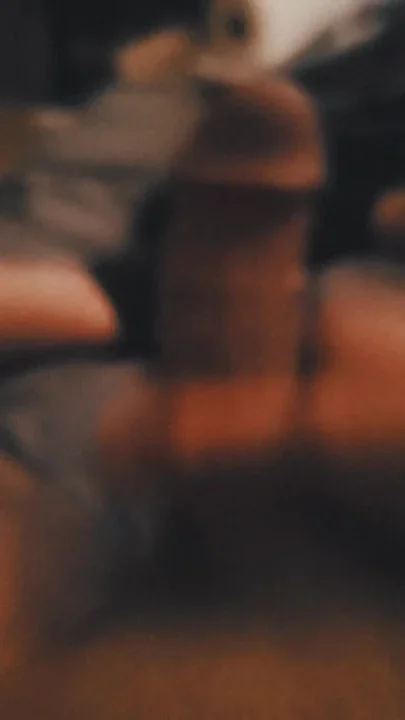 Hung son jerks off cock