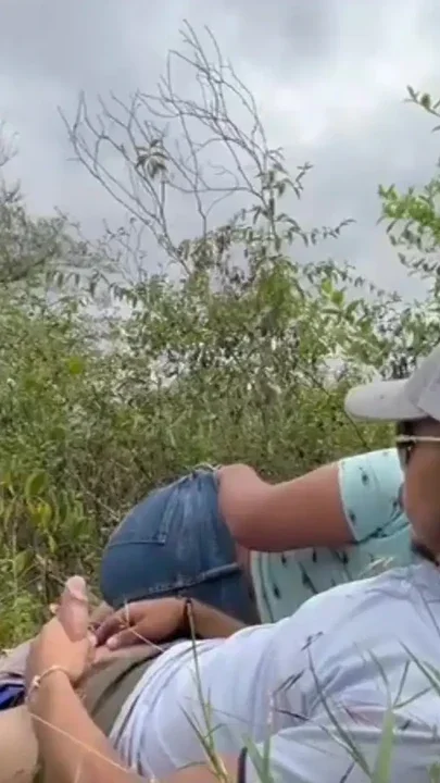 Intense passion on the top of the mountain Real pleasure in the open air Clip 1