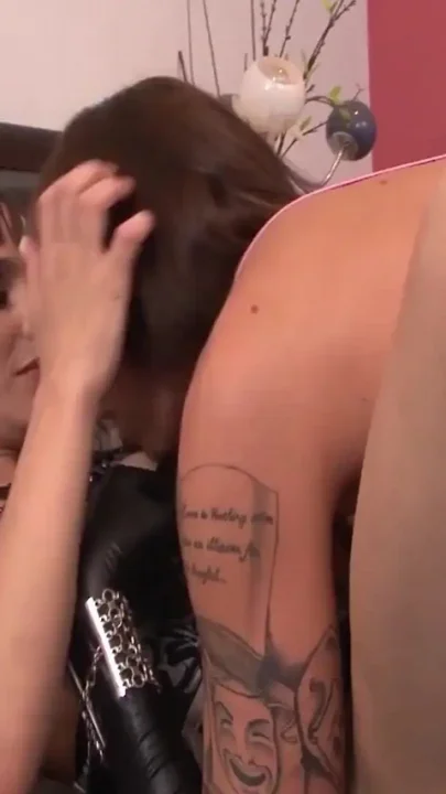 Lingerie wearing lesbians shaking as they are eager to fuck each other