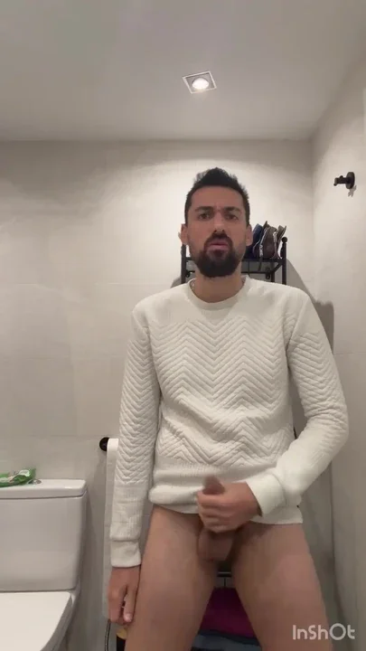 hot daddy jerking off in public bathroom Clip 1