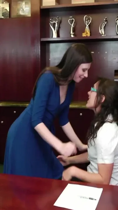 Two hot lez babes in a bathroom