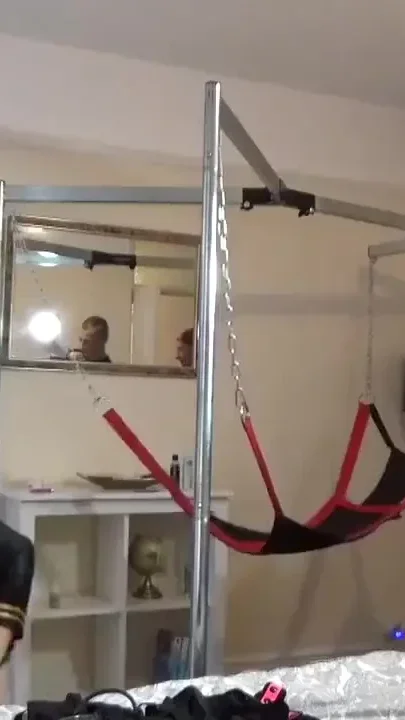 Ronnie used raw in sling by Stepdaddy xxl cock