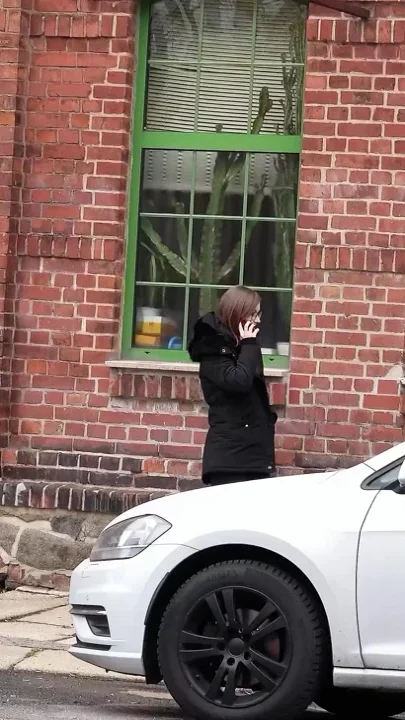 German Scout - German Small Glasses Student Tiny Emily Pick up and Talk to Casting Fuck