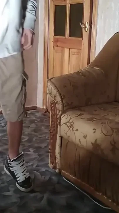 Osiris Sneakers Big Load and Cum Wearing Cargo Shorts