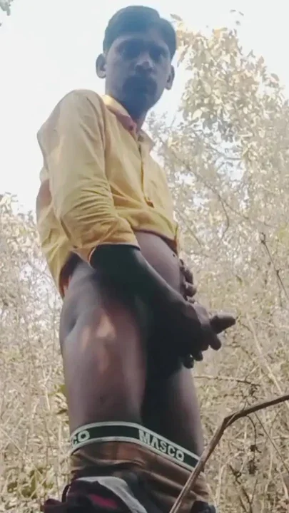 Rajesh Playboy 993 Daring Outdoor Masturbation Big Cock and Cumming in the