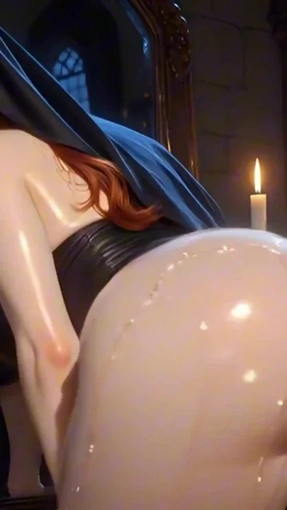 Hentai 3D Gothic Redhead Nun Busty Tease in Candlelight Sensual 8K Fantasy Clip 1