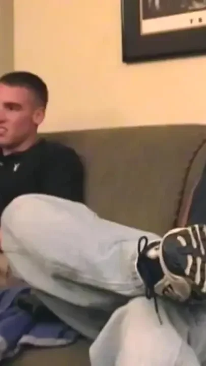 Two straight mastubates in a porn gay