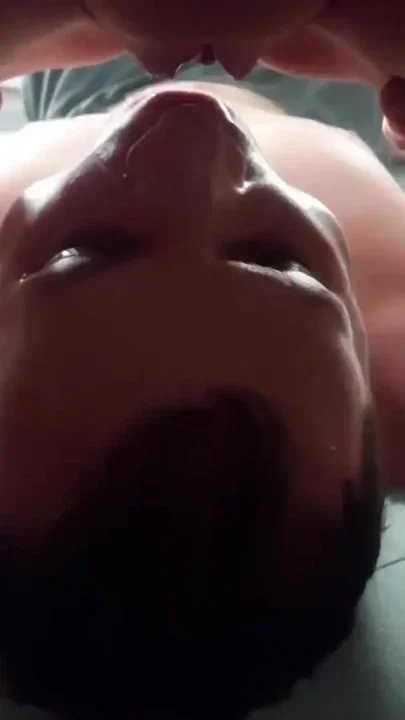 Piss in mouth compilation His tongue is my toilet paper after I pee in his mouth Clip 1