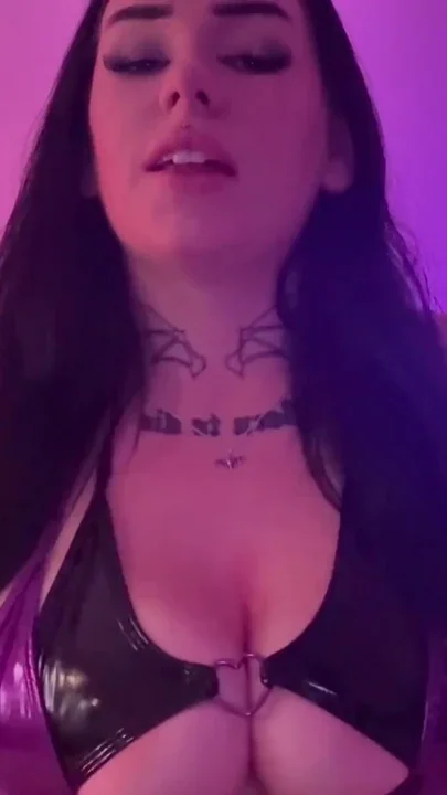 Big tits Goth Girl craves your obedience Clip 1