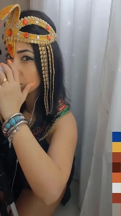 Cleopatra Cosplay Asmr Intense Ear Licking and Sex Machine Pussy Fucking