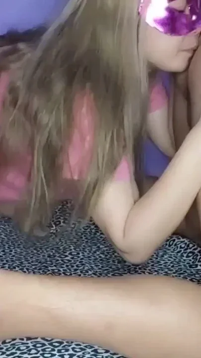 Home Alone with my Stepsister rimjob balls sucking blowjob deep throat choking