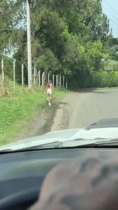 Young Colombian Woman Exercising on the Street Is Invited to His House by a Stranger