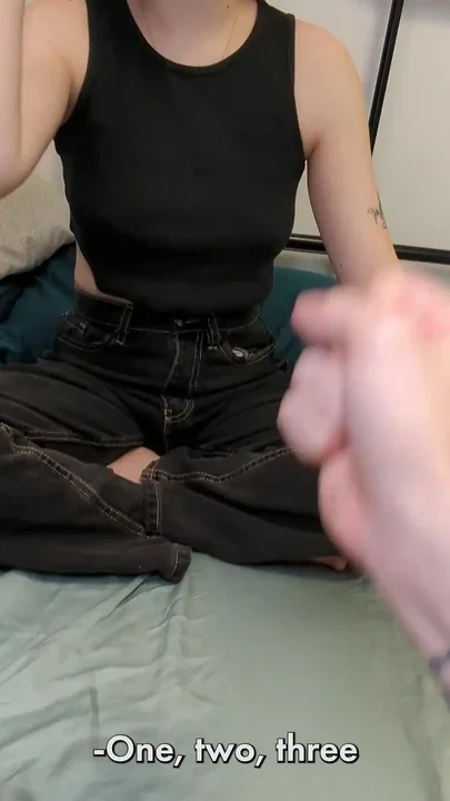 Strip Card Game with a Former Classmate Fucking with Dirty Talk