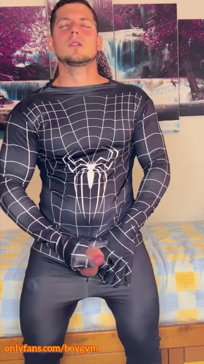 My SPIDERMAN COCK cums