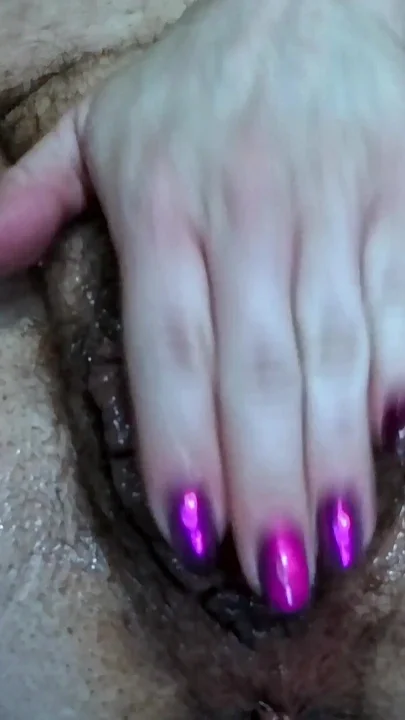 Hairy Bush Stretched By Transparent Dildo - Loud Creamy wet Sounds ASMR