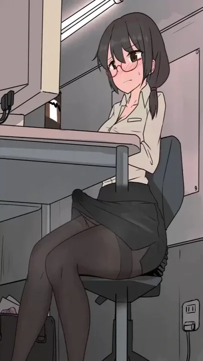Cumshot at the office