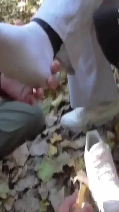 Old slave must sniff stinky feet