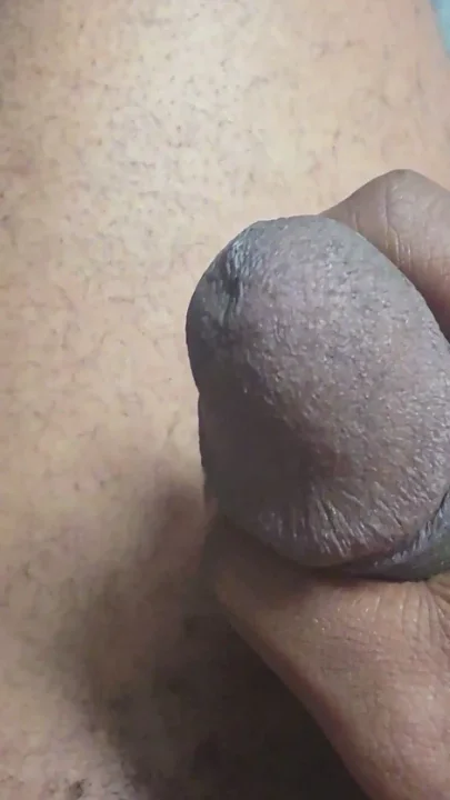 Quick Cum on my thigh after a slow stroke