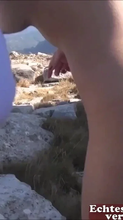 Young skinny blonde german teen make private porn outdoor Clip 1
