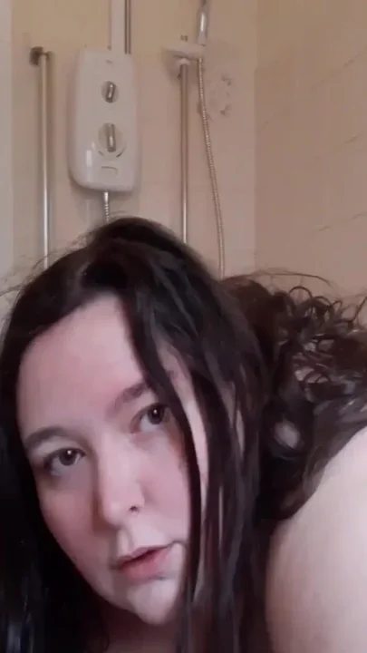 SSBBW bathroom belly play & shower play