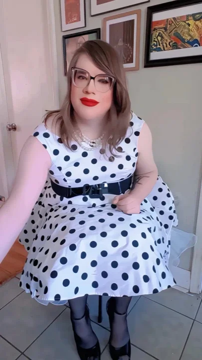 Mommy has a surprise under her dress