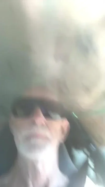 Driving naked with my vibrating but plug in