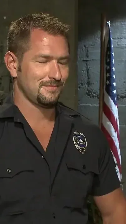 Officer Justice Taken Down and His Giant Cock Edged by Two Perverts