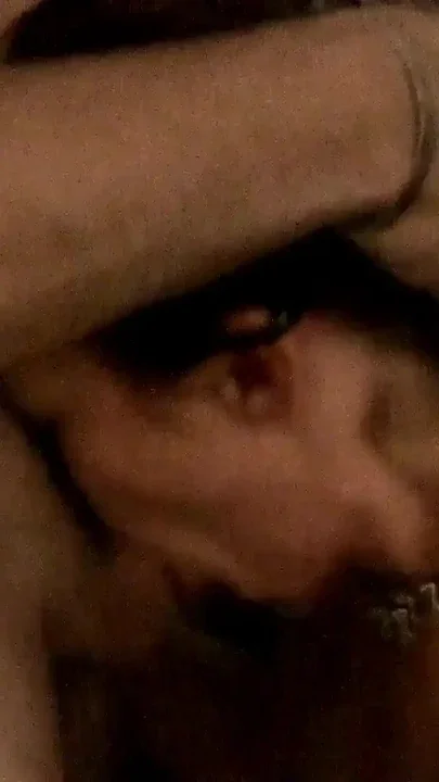 Whore Moan gets a spit roast and gulps down a huge load of cum Clip 1
