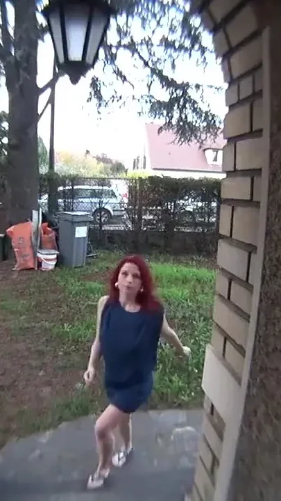 Slutty French Redhead Delivers Pizza and Pussy