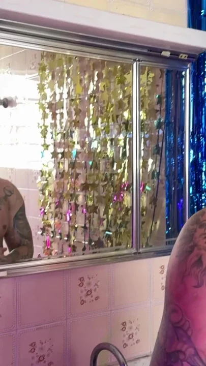 Bathroom Blonde Granted the Muscled Guy's Wishes at the Halloween Party