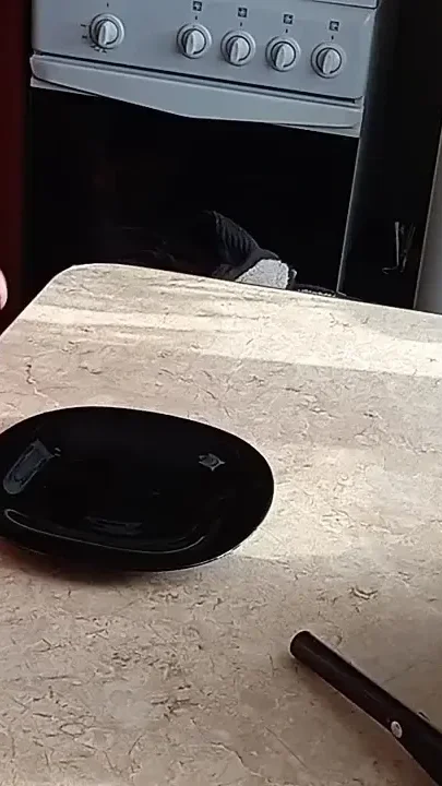 Jerking off a dick in the kitchen getting myself a morning breakfast