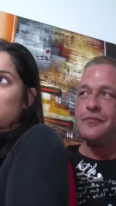 Sweet young Turkish girl in front of the camera for the first time