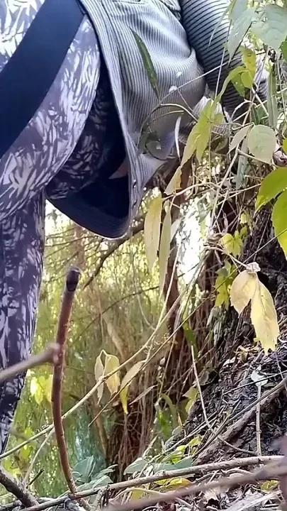 Mature Stepmom Fucks Herself Doggystyle Outdoors