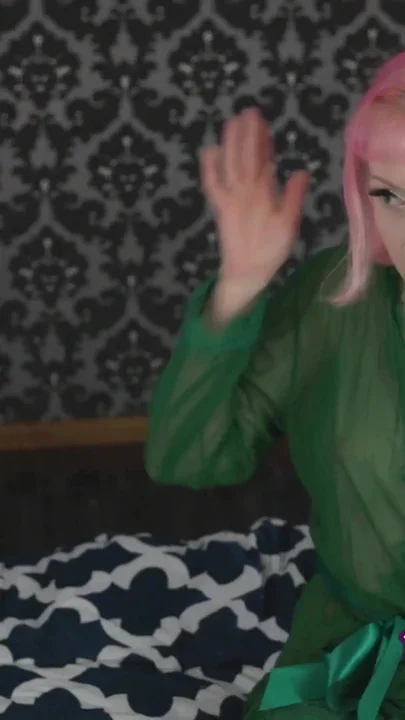 Naughty elf Evie Rees body swaps and finger fucks her hot pussy