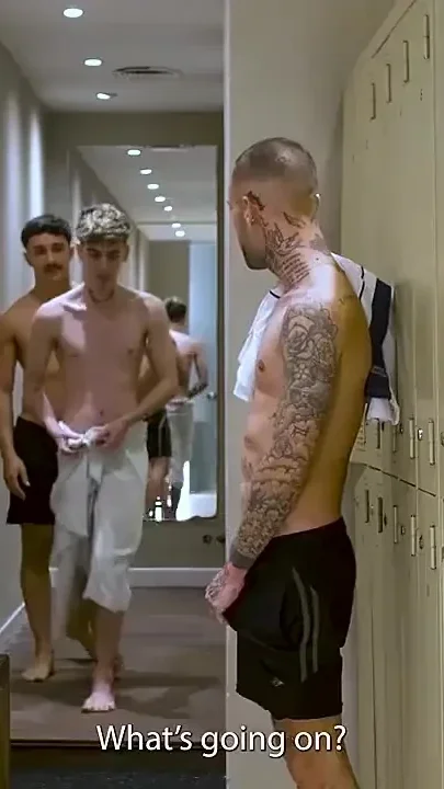 Twink Pays His Way Into the Soccer Team with a Threesome in the Locker Room
