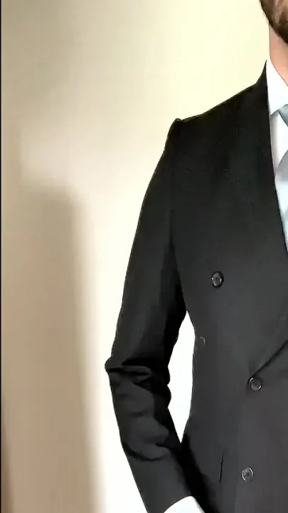 Suited Businessman Jerking off