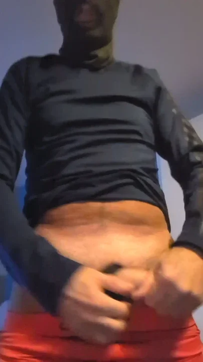 Wank in balaclava and chav shorts