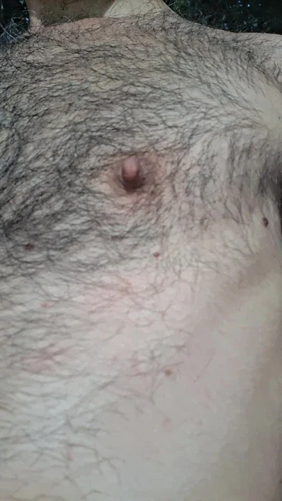 Pointed male nipples