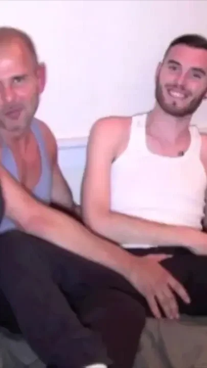 Sneaker submission with threesome sex party friends