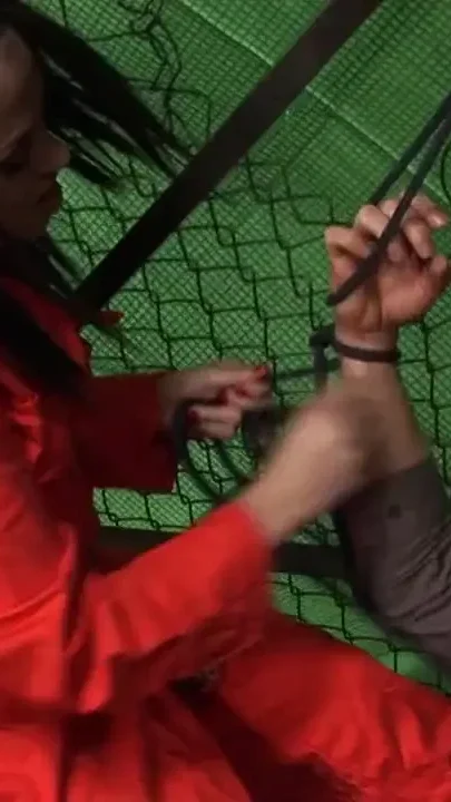 Brunette construction worker's revenge
