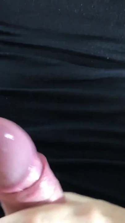 Play with my small tits while I play with my dick - Cumshot on tits