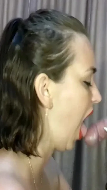 4K POV Blowjob Red Lips Cum in Mouth Full Movie
